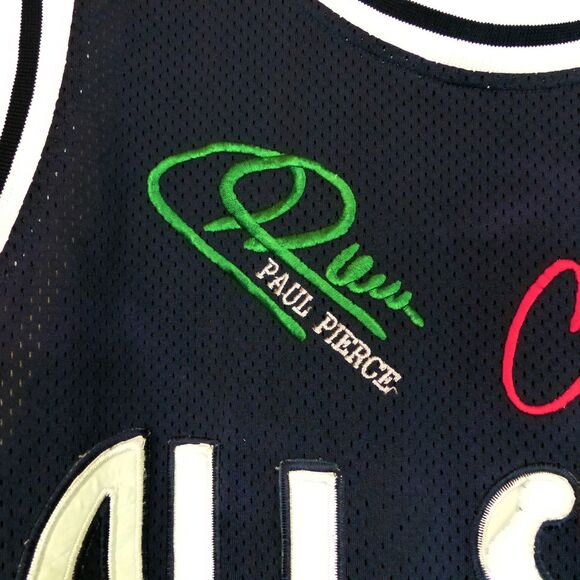 VTG NBA All Star Jersey 2XL Embroidered Autographs Jordan Kobe Lebron Magic Bird - Picture 4 of 16